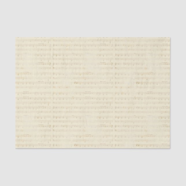 Vintage Musical Notes Sheet Music (Front)
