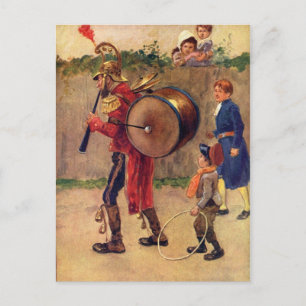 Vintage Musical Soldier Postcard