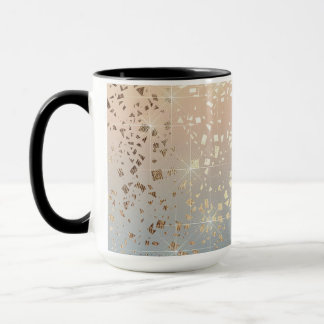 Vintage Muted 1920 Glam Gold Star Foil Sparkle Mug