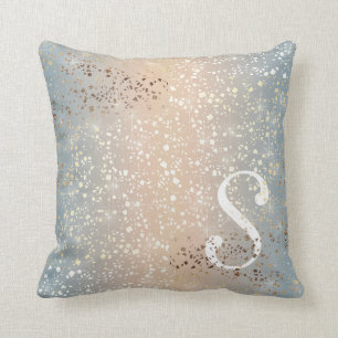 Vintage Muted 1920 Glam Gold Star Foil Sparkle Throw Pillow