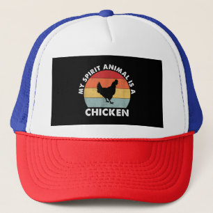 Vintage My Spirit Animal Is a Chicken Trucker Hat