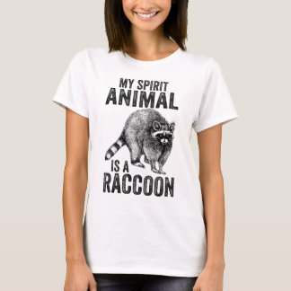 Vintage My Spirit Animal is a Raccoon Trash Panda  T-Shirt