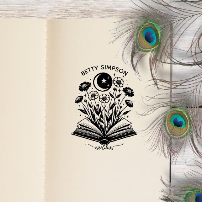 Vintage Mystic book Custom ex libris stamp  (Creator Uploaded)