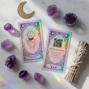 Vintage Mystical Celestial Tarot Reader Business Card