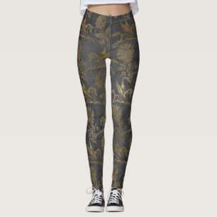 Vintage Mythology Fantasy Pegasus Wallpaper Leggings