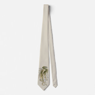 Vintage Mythology, Winged Dragon with a Snake Tail Tie