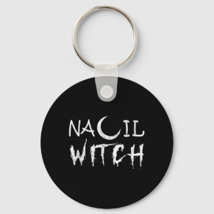 Vintage Nail Witch Nail Stylist Halloween Nail Keychain