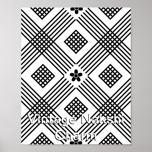 Vintage Nakshi Charm Poster (Front)