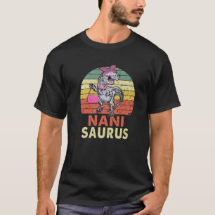 Vintage Nanisaurus Pink Dinosaur Nani Family Match T-Shirt