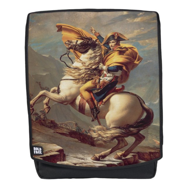 Vintage Napoleon Crossing the Alps Backpack (Front)