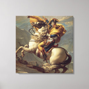 Vintage Napoleon Crossing the Alps Canvas Print