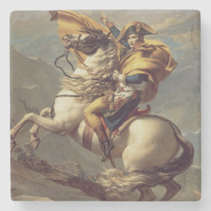 Vintage Napoleon Crossing the Alps Stone Coaster