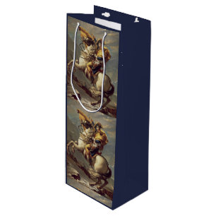 Vintage Napoleon Crossing the Alps Wine Gift Bag