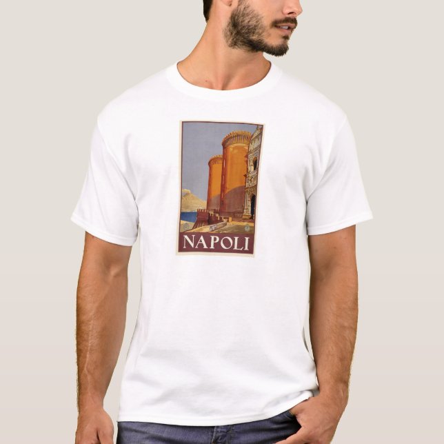 Vintage Napoli Italia Naples Italy Travel T-Shirt (Front)