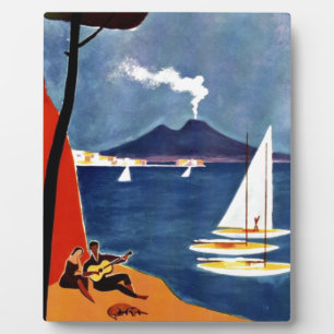 Vintage Napoli Travel Love Romance Plaque