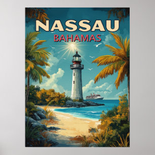 Vintage Nassau Bahamas  Poster