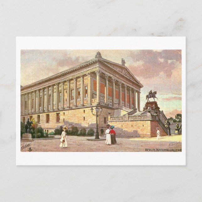 Vintage National Gallery in Berlin, Germany Postcard (Front)