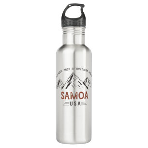 Vintage National Park of American Samoa 710 Ml Water Bottle