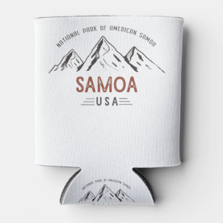 Vintage National Park of American Samoa Can Cooler