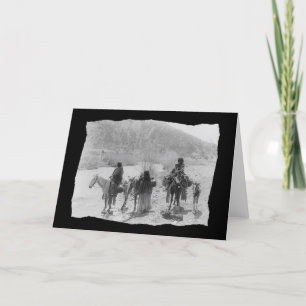 Vintage Native American Apache Card