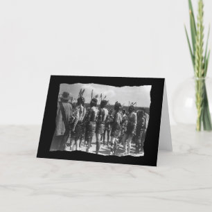 Vintage Native American Apache Feast Card