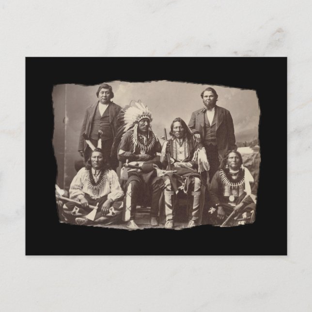 Vintage Native American Bannock Postcard (Front)