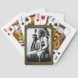 Vintage Native American Bannock Tribe Playing Ca Cards