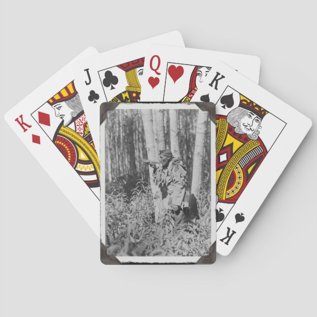 Vintage Native American Cree Playing Cards (Back)