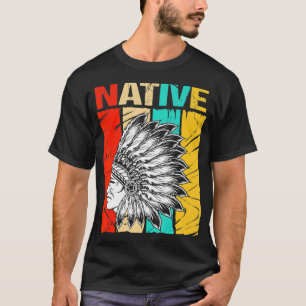Vintage Native American For Men T-Shirt