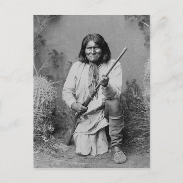 Vintage Native American Geronimo Postcard (Front)