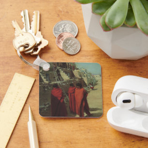 Vintage Native American, Hopi Pueblo by Louis Akin Keychain
