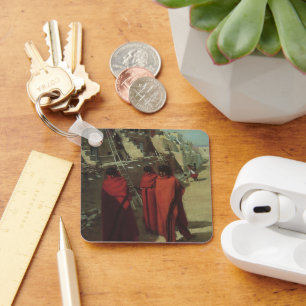 Vintage Native American, Hopi Pueblo by Louis Akin Keychain