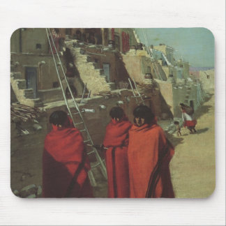 Vintage Native American, Hopi Pueblo by Louis Akin Mouse Pad
