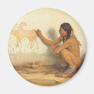 Vintage Native American, Indian Artist by Couse Magnet