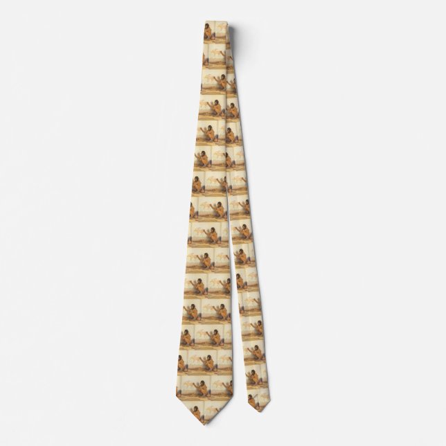 Vintage Native American, Indian Artist by Couse Tie (Front)