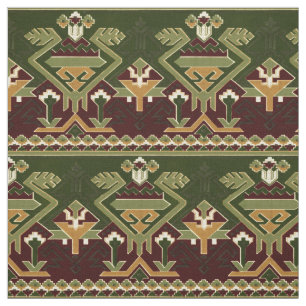 Vintage Native American Indian Southwest Pattern Fabric