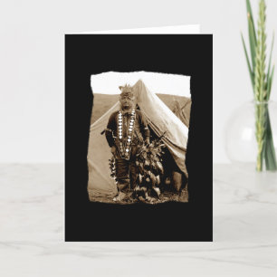 Vintage Native American Lakota Dancer Card
