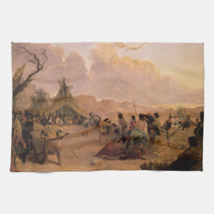 Vintage Native American, Medicine Dance by Eastman Kitchen Towel