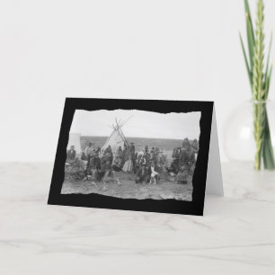 Vintage Native American Paiute Card