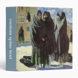 Vintage Native American, Taos Girls by Walter Ufer Binder