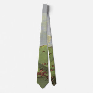 Vintage Native Americans, Buffalo Chase by Catlin Tie