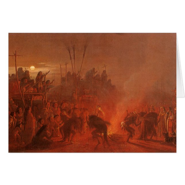 Vintage Native Americans, Buffalo Dance by Wimar (Front Horizontal)