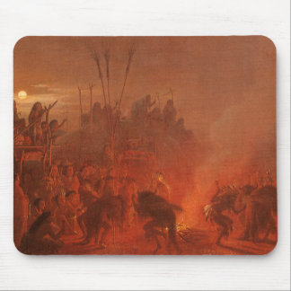 Vintage Native Americans, Buffalo Dance by Wimar Mouse Pad