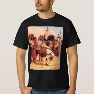 Vintage Native Americans Buffalo Dancer by Cassidy T-Shirt