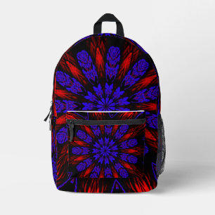 Vintage Native History Colour Printed Backpack