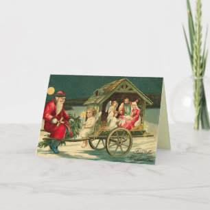 Vintage Nativity Christmas Card