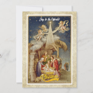 Vintage Nativity Christmas I Classic Religious Hol Holiday Card