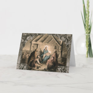 Vintage Nativity Holiday Card