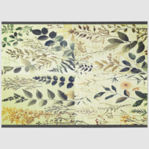 Vintage Nature Collage Tissue Paper by Elsie Lane