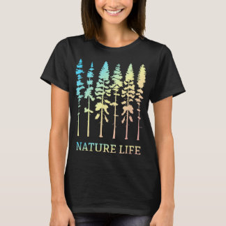 Vintage Nature Life Outdoor Trees Landscape Tree L T-Shirt